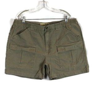 Cabela's Brown Women's Shorts Front Zip Size 42 014